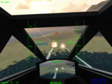 A screenshot showcasing the new missile view in the MFD.