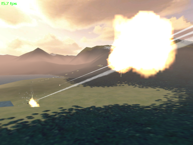 This is what happened a second's fraction later. Yes, tanks shoot better, now.