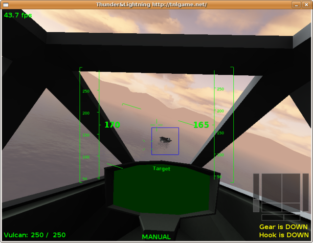 Stick, rudder, throttle and brake position can be monitored on the new controls display in the bottom right corner