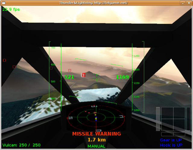 Lots of trouble with those pesky little missiles. On the new radar screen, they're displayed in yellow.