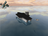 At the time this screenshot was taken, the ground fog rendering for the water was not yet completed.