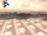 A graphics error for a man, but proof that render-to-texture is working for the author!