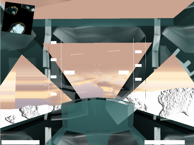 This is really just a graphics error seen during the development of the water shader, but it is so strange, I might submit it as modern art!